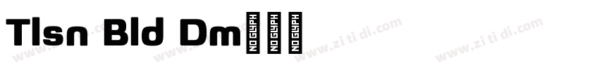 Tilson Bold Demo字体转换